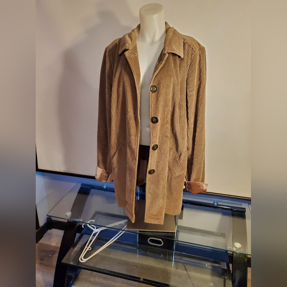 Chadwicks Corduroy Trench Coat - Brown - Picture 6 of 11